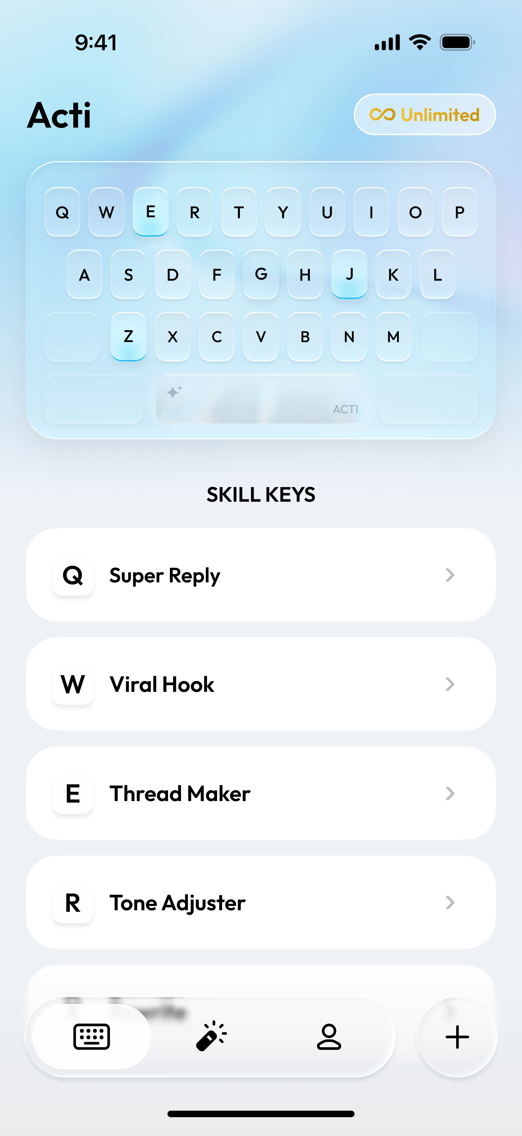 ระบบ Skills ของ Acti ที่ให้ผู้ใช้สร้าง shortcut สั่งงาน AI ได้เอง