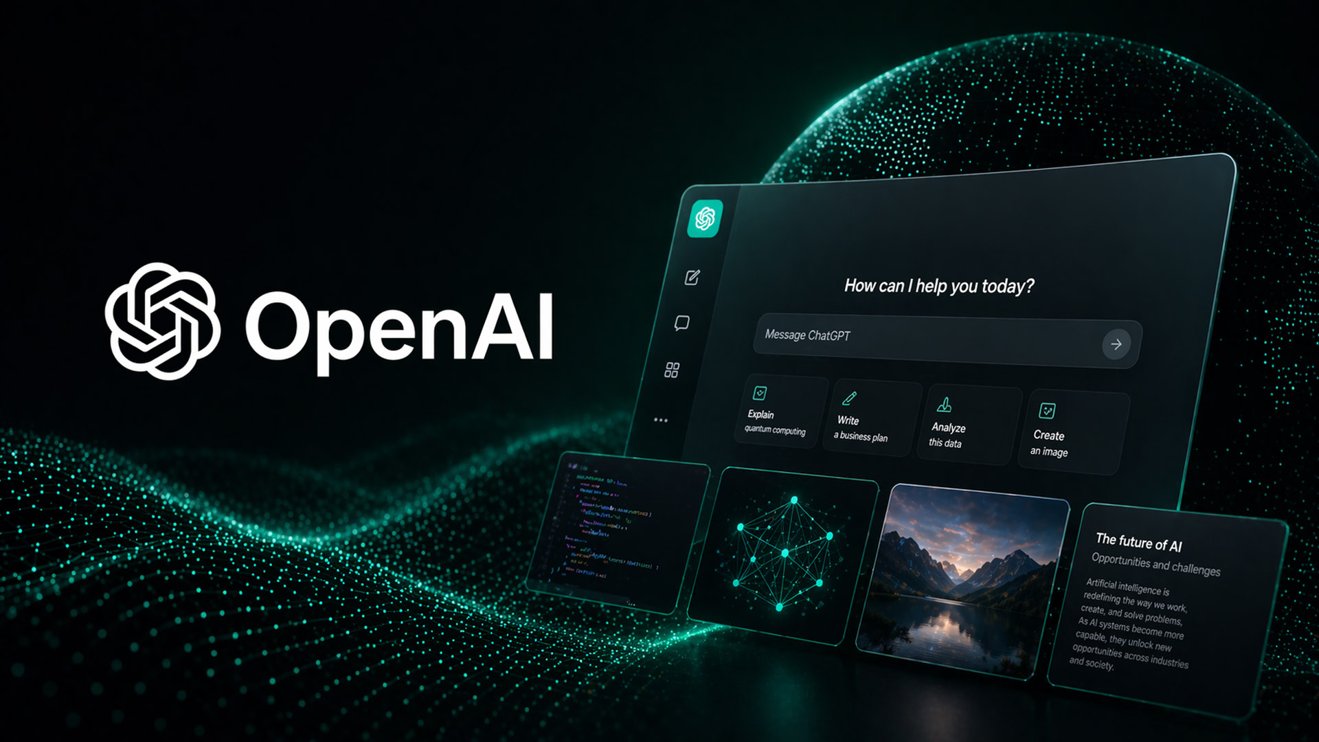 ตัวอย่างหน้าจออินเทอร์เฟซ ChatGPT ของ OpenAI