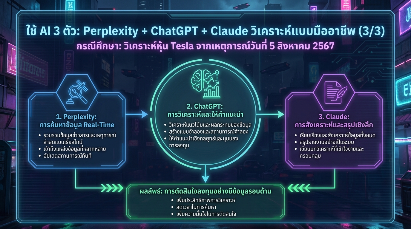 การ์ดแสดงสถานะหลาย threads ในโปรเจกต์เดียวกัน บางสายเสร็จแล้วบางสายยังรอตรวจ