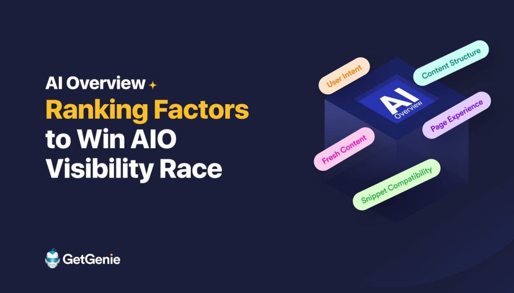 กราฟิกประกอบปัจจัยการจัดอันดับเนื้อหาให้ติด AI Overview ของ Google