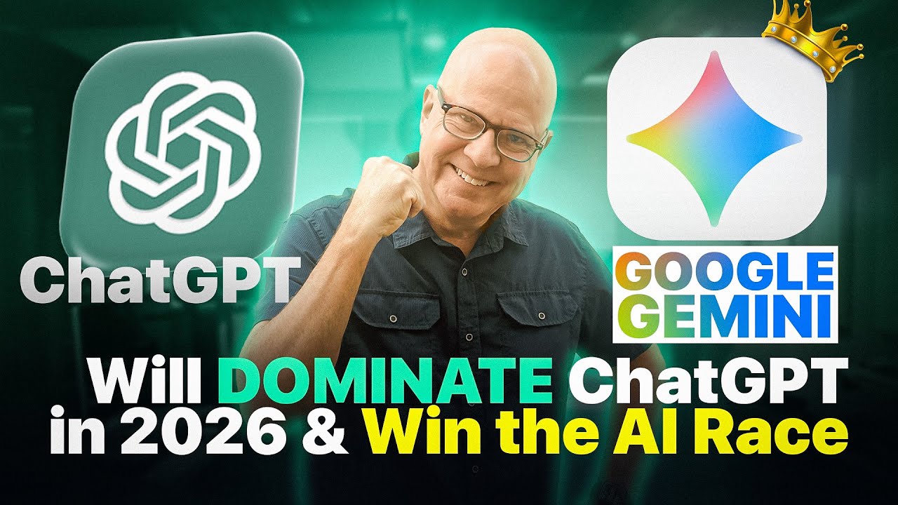 ภาพประกอบเปรียบเทียบไอคอน ChatGPT และ Google Gemini ในกระแสข่าวแข่งขัน AI