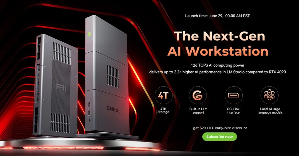 โปรโมชันเปิดตัว GMKtec Evo-X3 ในฐานะ AI workstation พร้อมสเปก 126 TOPS และสตอเรจสูงสุด 4TB