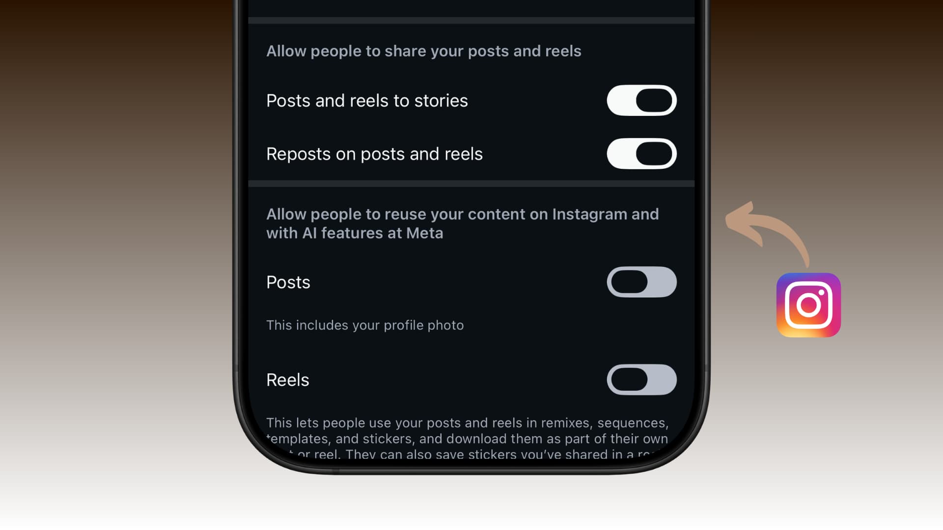 ตัวอย่างหน้าจอ Muse Image ที่รวมเพื่อนจาก Instagram เข้ามาในรูปที่ AI สร้าง