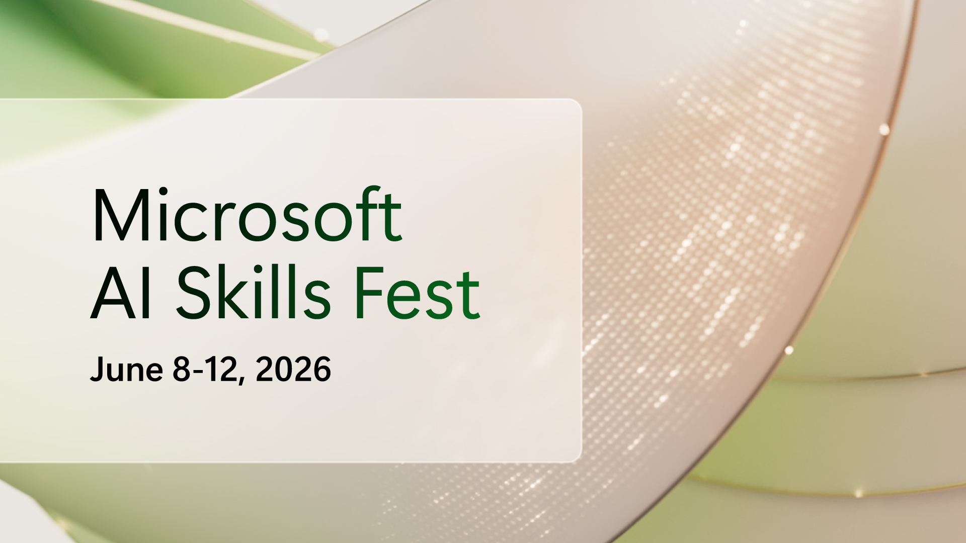 แบนเนอร์กิจกรรม Microsoft AI Skills Fest
