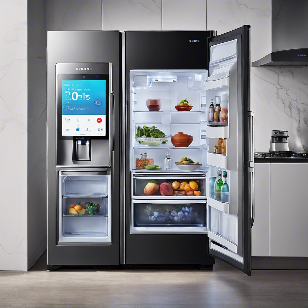 Samsung smart refrigerator connected to the SmartThings platform