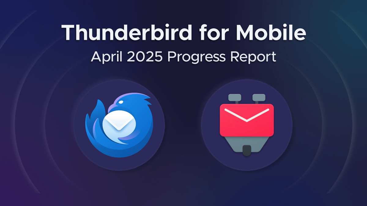 ภาพรวมแอป Thunderbird for iOS ระหว่างพัฒนา